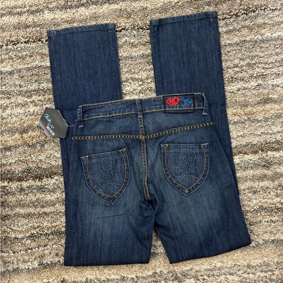 Chick Nicky Hilton Low Rise Mini Bootcut Jeans Sz 24 NWT | Low Rise Bootcut Y2K* - Picture 8 of 14